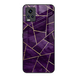 Geometric Purple Vivo V20 Pro Glass Back Cover Online
