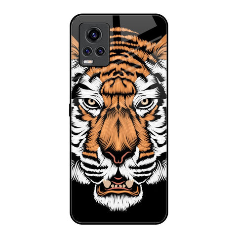 Angry Tiger Vivo V20 Pro Glass Back Cover Online