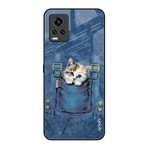 Kitty In Pocket Vivo V20 Pro Glass Back Cover Online