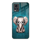 Adorable Baby Elephant Vivo V20 Pro Glass Back Cover Online