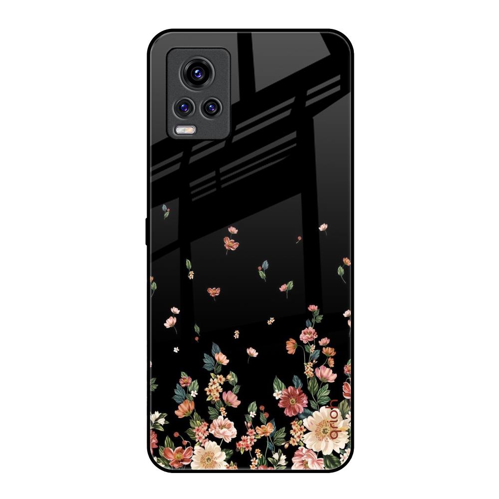 Floating Floral Print Vivo V20 Pro Glass Back Cover Online