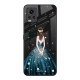 Queen Of Fashion Vivo V20 Pro Glass Back Cover Online