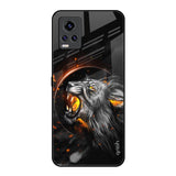 Aggressive Lion Vivo V20 Pro Glass Back Cover Online