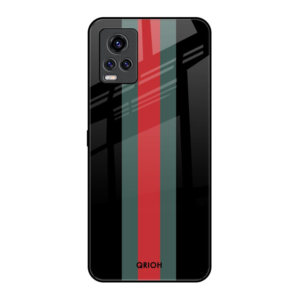 Vertical Stripes Vivo V20 Pro Glass Back Cover Online