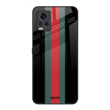 Vertical Stripes Vivo V20 Pro Glass Back Cover Online