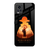 Luffy One Piece Vivo V20 Pro Glass Back Cover Online