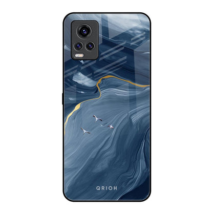 Deep Ocean Marble Vivo V20 Pro Glass Back Cover Online
