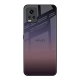 Grey Ombre Vivo V20 Pro Glass Back Cover Online