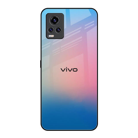 Blue & Pink Ombre Vivo V20 Pro Glass Back Cover Online