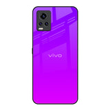 Purple Pink Vivo V20 Pro Glass Back Cover Online