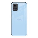 Pastel Sky Blue Vivo V20 Pro Glass Back Cover Online