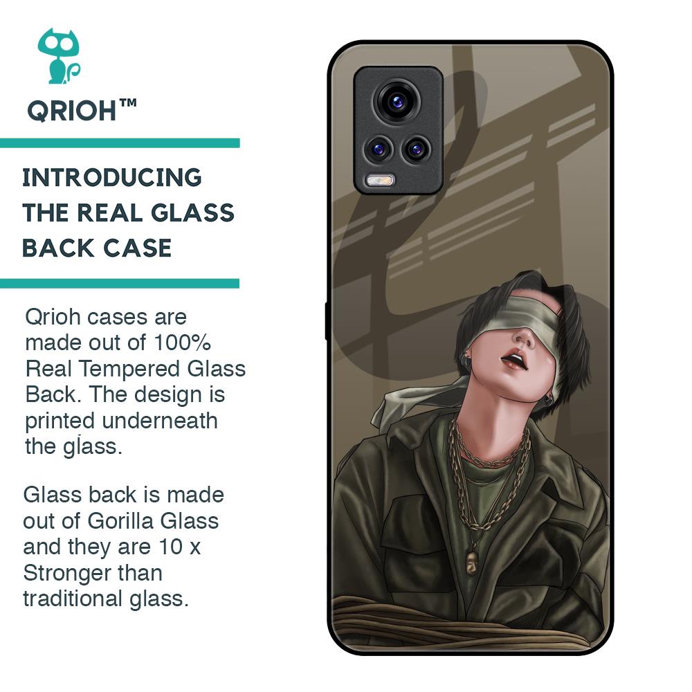 Blind Fold Glass Case for Vivo V20 Pro