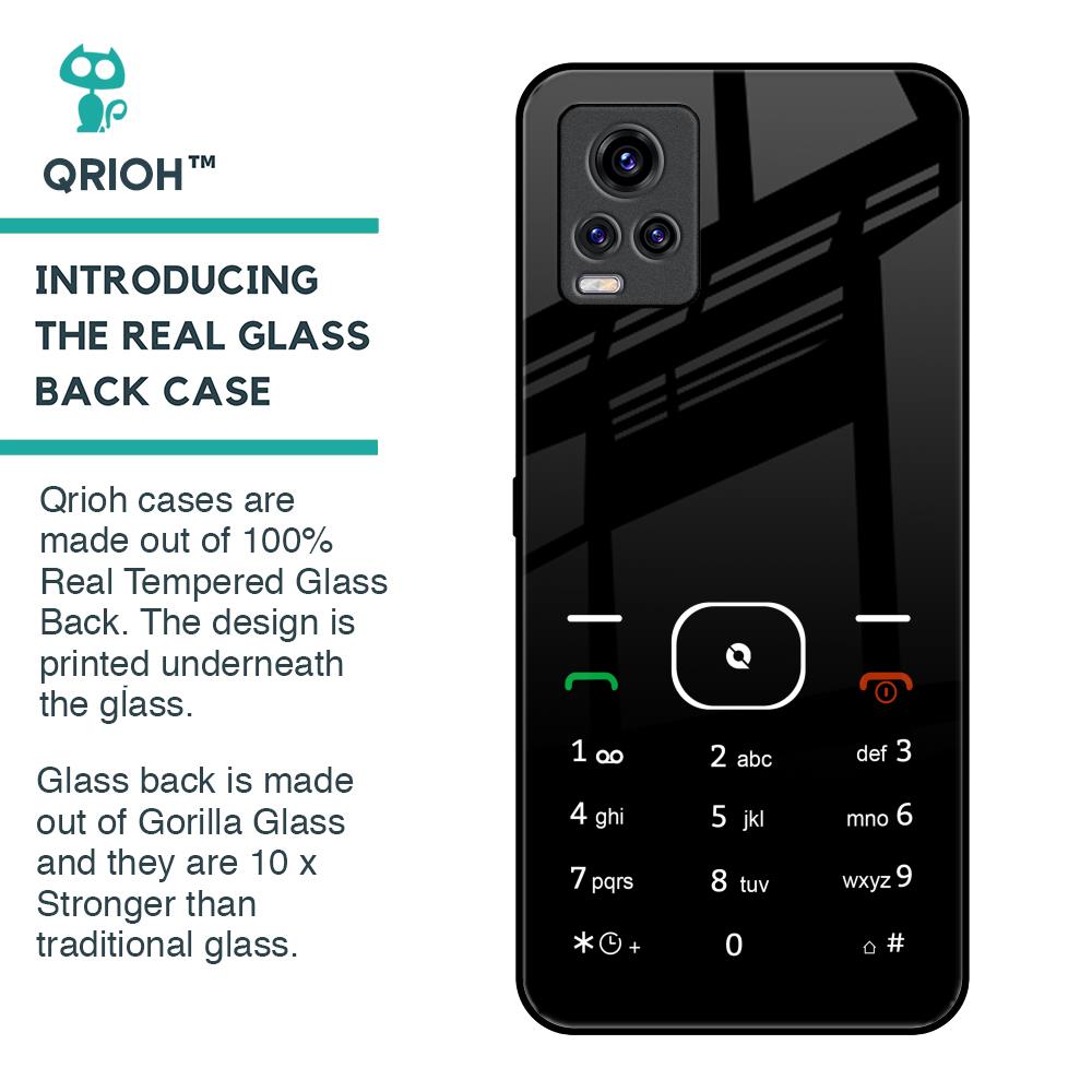 Classic Keypad Pattern Glass Case for Vivo V20 Pro