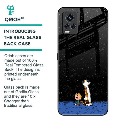 Night Sky Star Glass Case for Vivo V20 Pro