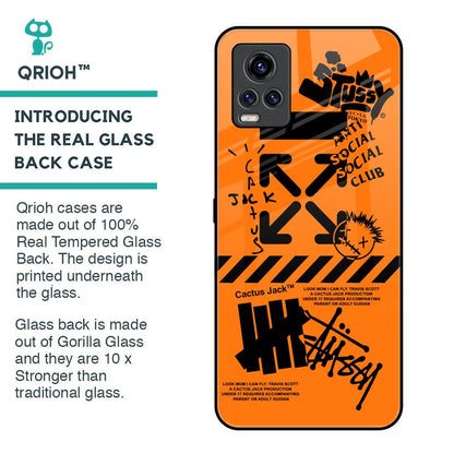 Anti Social Club Glass Case for Vivo V20 Pro
