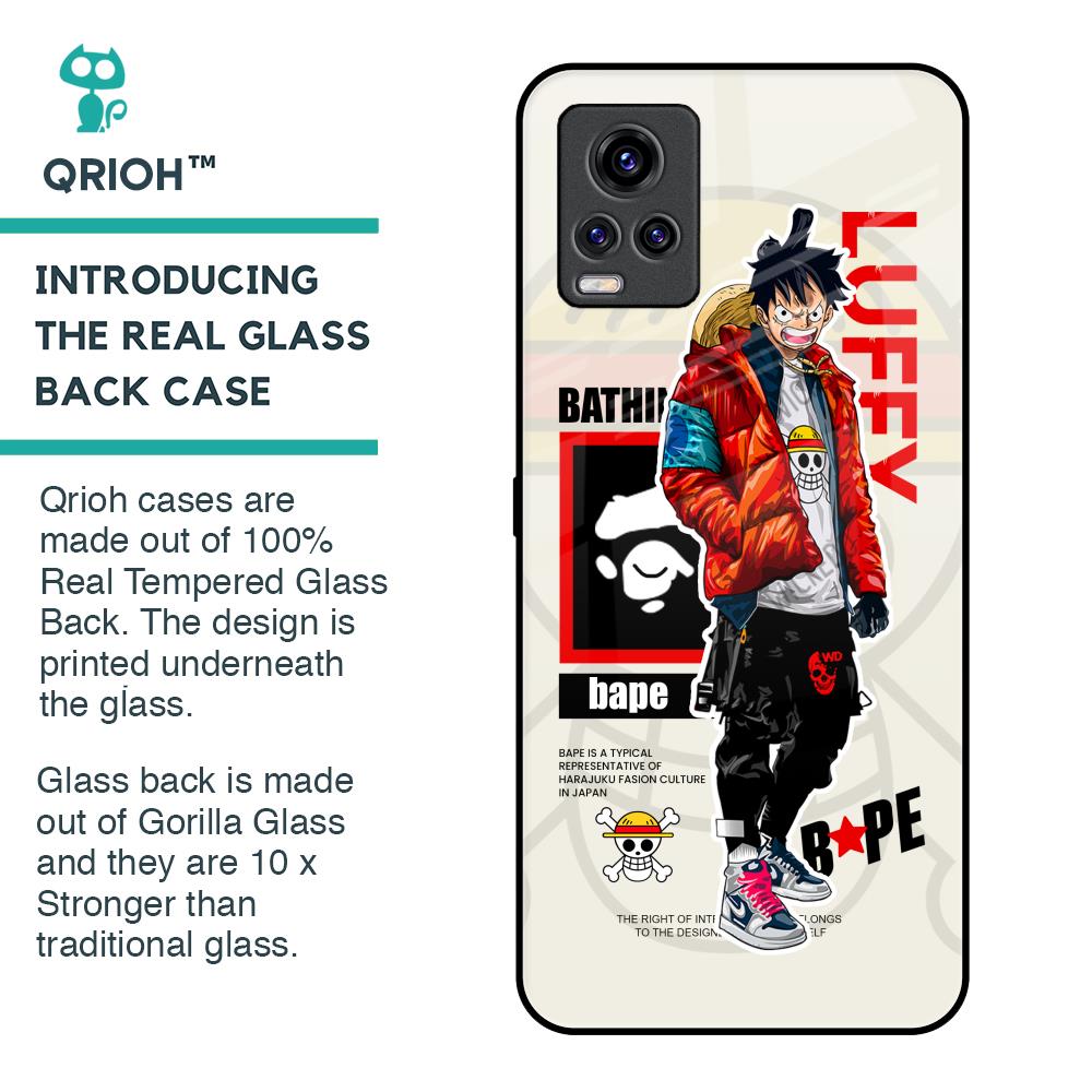 Bape Luffy Glass Case for Vivo V20 Pro
