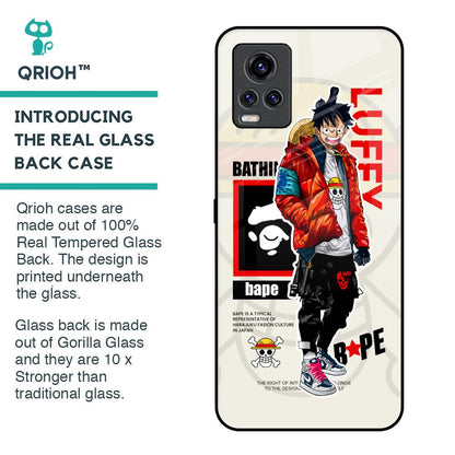 Bape Luffy Glass Case for Vivo V20 Pro