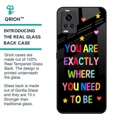 Magical Words Glass Case for Vivo V20 Pro