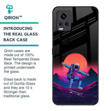 Retro Astronaut Glass Case for Vivo V20 Pro