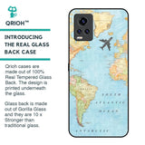 Travel Map Glass Case for Vivo V20 Pro