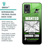 Zoro Wanted Glass Case for Vivo V20 Pro