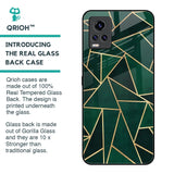 Abstract Green Glass Case For Vivo V20 Pro