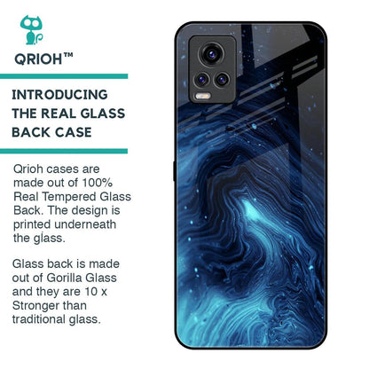 Dazzling Ocean Gradient Glass Case For Vivo V20 Pro
