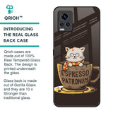 Tea With Kitty Glass Case For Vivo V20 Pro