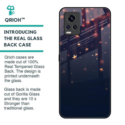 Falling Stars Glass Case For Vivo V20 Pro