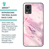 Diamond Pink Gradient Glass Case For Vivo V20 Pro