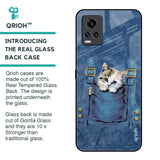 Kitty In Pocket Glass Case For Vivo V20 Pro