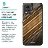 Diagonal Slash Pattern Glass Case for Vivo V20 Pro