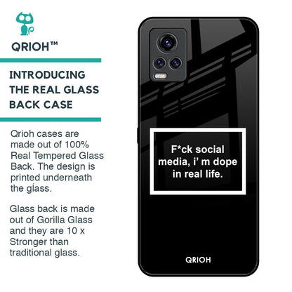 Dope In Life Glass Case for Vivo V20 Pro