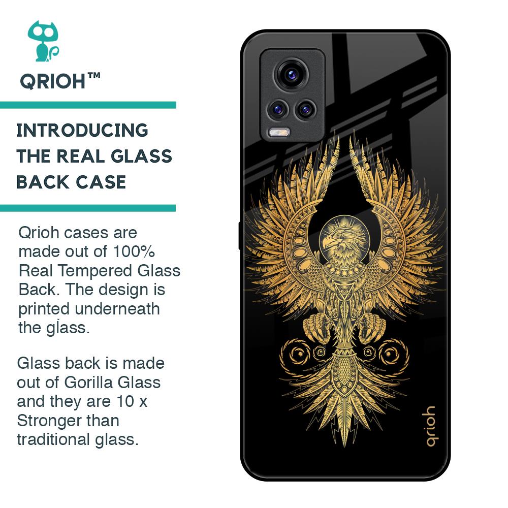 Mythical Phoenix Art Glass Case for Vivo V20 Pro