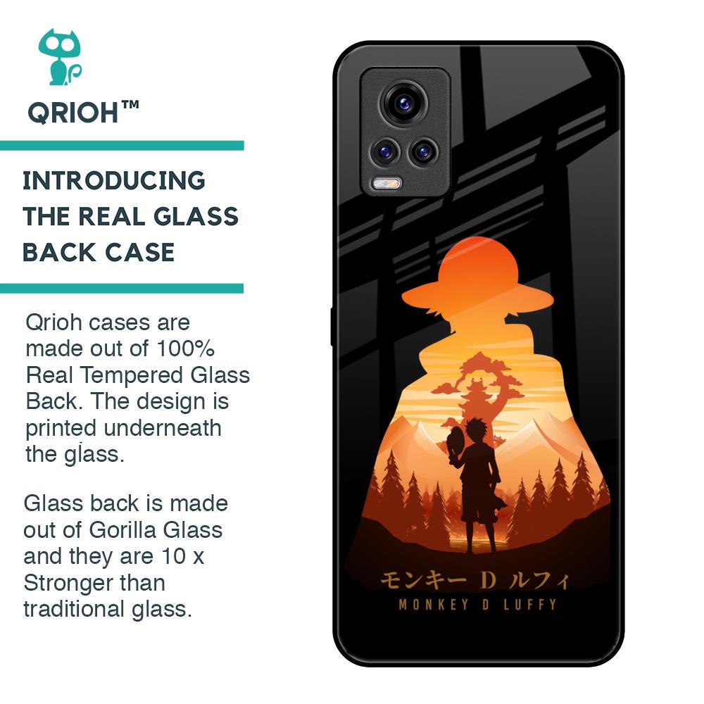 Luffy One Piece Glass Case for Vivo V20 Pro