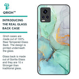 Green Marble Glass Case for Vivo V20 Pro