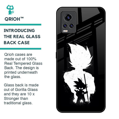 Monochrome Goku Glass Case for Vivo V20 Pro