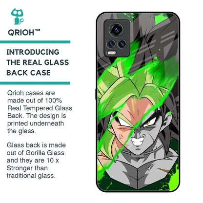 Anime Green Splash Glass Case for Vivo V20 Pro