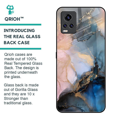 Marble Ink Abstract Glass Case for Vivo V20 Pro