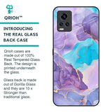 Alcohol ink Marble Glass Case for Vivo V20 Pro