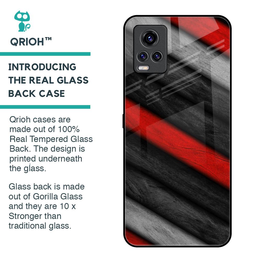 Soft Wooden Texture Glass Case for Vivo V20 Pro