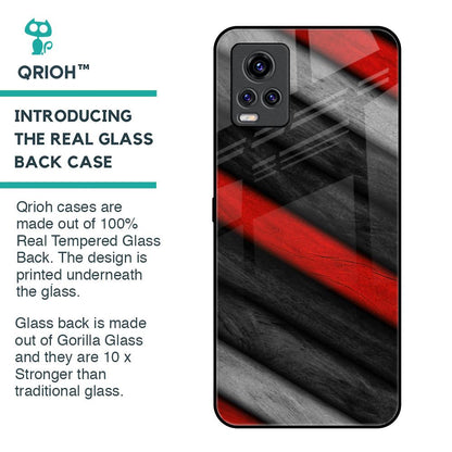 Soft Wooden Texture Glass Case for Vivo V20 Pro