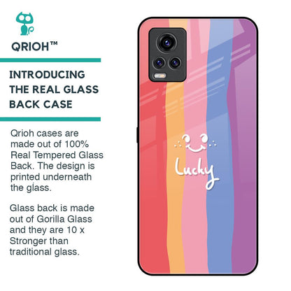 Lucky Abstract Glass Case for Vivo V20 Pro