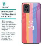 Lucky Abstract Glass Case for Vivo V20 Pro