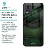 Green Leather Glass Case for Vivo V20 Pro