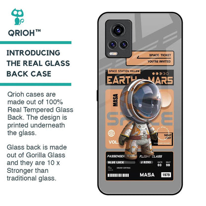 Space Ticket Glass Case for Vivo V20 Pro
