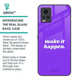 Make it Happen Glass Case for Vivo V20 Pro
