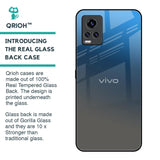 Blue Grey Ombre Glass Case for Vivo V20 Pro