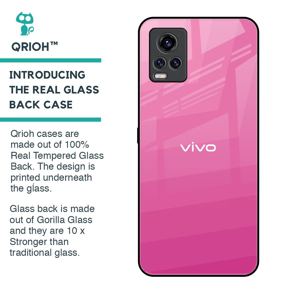 Pink Ribbon Caddy Glass Case for Vivo V20 Pro