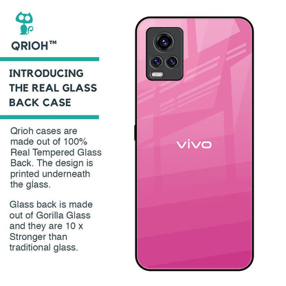 Pink Ribbon Caddy Glass Case for Vivo V20 Pro